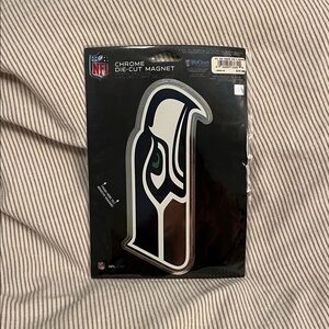NFL Seahawks chrome die cut Team Logo Magnet - new